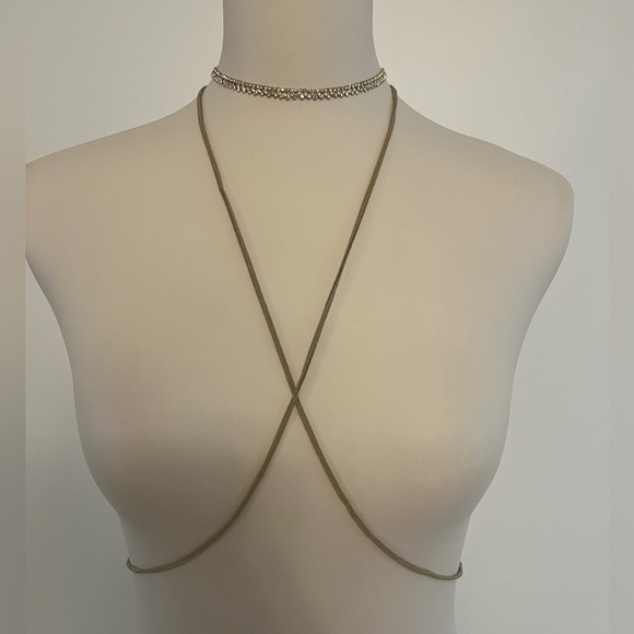 ettika Jewelry - ettika NWT Wrapped Up Leather & Crystal Body Jewelry